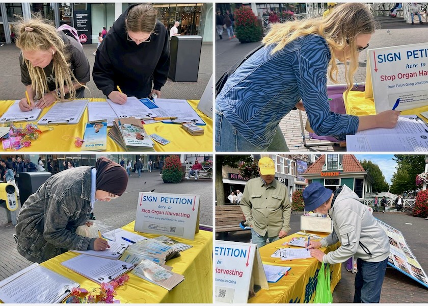 Image for article The Netherlands: Tourists in Zaandam Learn About Falun Dafa